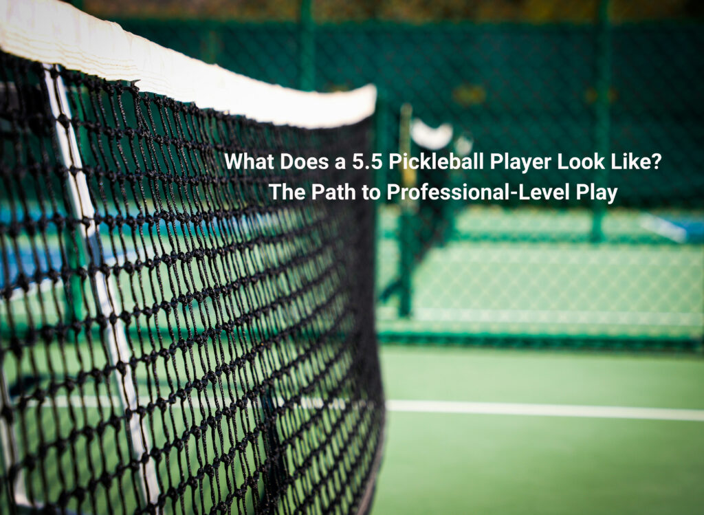 What Does a 5.5 Pickleball Player Look Like? Path to Professional-Level 5.5 Pickleball Player